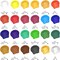 Acrylic Paint Set, 24 Basic Colors Tubes (60ml / 2.02oz) Art Craft Paints for Canvas, Rock, Wood, Fabric, Art Supplies